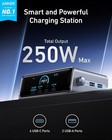 Anker 250w Gan Prime Usb-c Charger Station 6-port Smart Control Dial Lcd Display