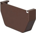 Amerimax Home Products Gutter End Cap Brwn