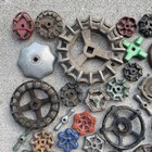 Vintage Lot Of 100 Water Faucet Spigot Valve Handles Knobs Industrial Steampunk