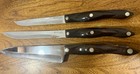 Cutco Knife Set Lot 3pc Classic Brown Swirl Handles Usa 1729 1725 1723 