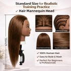 Mannequin Head Human Hair  100  Real Human Hair Cosmetology Training Head