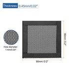 5pcs Dust Filter 80x80mm Pvc Computer Case Cooler Mesh Cover Fan Grills Black