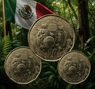 2026 Fifa Word Cup Mexico 20 Pesos  Bi-metal  Jaguar   Lot  10  Piezas