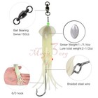 Saltwater Fishing Lures Led Lures 6 Inch Squid Baits Tuna Mackerel Striper