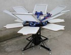 Us Silk Screen Printing Machine Press 6 Color 6 Station T-shirt Printer Full Set
