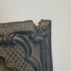 Antique Cast Iron Stove Panel Floral Victorian Hearth Tile 9    X 6 5   
