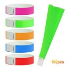 100pcs Paper Wristbands For Events Neon Color Wrist Bands Concert Multicolor Usa