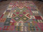 Authentic Afghan Chobi Kilim Kilm Wool Area Rug By Afghan Artisans 6 4x9 10 Ft