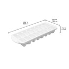 Sterilite Set Of 8 Stacking Ice Cube Trays Plastic  White Color