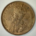 1913 Bronze Canadian Large Cent Au Coin Canada Almost Uncirculated