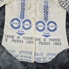 Vintage 70s Flour Sack Button Up Shirt Mens S Minoterie De Matadi Of Zaire Congo