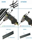 12 Inch Heavy Duty Outdoor Wire Zip Ties 0 3 Inch Thick Black 100 Pack