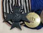 German Ww1 Three Medal  Medal Bar  Original  Nice 