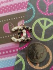 One Stamped  Chanel Gold  Tone Zipper Pull  Charm 