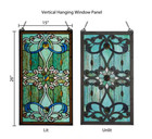 Window Panel Green Stained Glass Brandi s Handcrafted Wall Art Decorative Chain