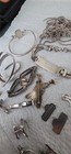 Silver Vintage mexico Jewelry Mixed Lot 227 Grams   19 Items