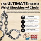 Plastic Prisoner Wrist Shackles Chain Handcuffs Cosplay Costume Accessory Prop