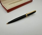 S t  Dupont Fidelio Black Gold Plated Ballpoint Pen