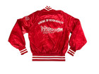 Vintage Budweiser Satin Jacket Mens Large Double Sided Embroidered Logo 80s Beer