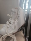 Girls Junior Size 2 Riedell White Figure Ice Skates Beginner Competition Youth