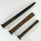 Vintage Railroad Track Spikes Lot 3 Sizes 10 5    7 5    6    Indiana Railway Salvage