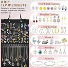 Hanging Earring Holder Organizer  Upgraded Wall Jewelry Organizer Black 