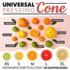 Gourmia Automatic Citrus Juicer  One-touch  Anti-drip Spout With Universal Cone