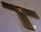 C  G  Siewers Cincinnati 10 Inch Miter Square Mitre Square Rosewood And Brass