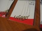 18 Snelled Eagle Claw 073 Gold Salmon Egg Fishing Hooks Size 8