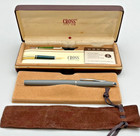 Cross Matte Gray   Chrome Fountain Pen 14k Gold M-nib  2106 Boxed Set
