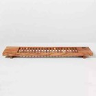 Slatted Wood Bathtub Tray Hearth   Hand With Magnolia Freestanding Bath Caddy