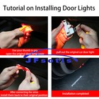 1 Pair Porsche 911 Hd Led Non-fading Puddle Lights Deluxe Door Light 2012-2018