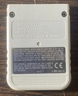 Sony Playstation Oem Official 1 Ps1 Psx Memory Card Scph-1020 - Gray - Tested 