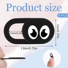 8 Pcs Webcam Cover Slide  Laptop Camera Ultra Thin Camera    