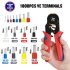 Crimpadora Terminales Ferrules Awg 23-7 1800pcs Conectores Para Cables El  ctrico