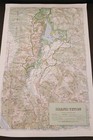 Vintage Grand Teton National Park Area Map 3d Raised Relief 1983 18 5 l X 12 5 w