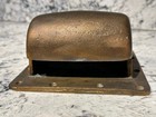 Vintage Heavy Cast Bronze Brass Marine Vent Cowl Nautical Salvage 7  X 6 5  Used