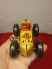 Exc Vtg 1930   s Marx Tin Litho Wind Up  4 Race Car Working Toy