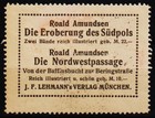 Vintage German Poster Stamp Roald Amundsen  Norwegian Flag  Carl Kunst        14