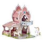 Hand-painted Mini Princess Castle Figurine  Collectible For Boys   Girls 3 