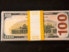 100pcs Movie Prop   Replica Money  100 Bills   10 000 Weathered  For Movies