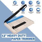 Paper Cutter paper Trimmer With Guard 12  Cut Length Guillotine Paper Cutter