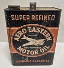 Vintage Aero Eastern Motor Oil Can 2 Gallon Empty
