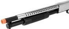 Airsoft Shotgun Pump Action  Spring High Powered 300 Fps  Uk Arms P388 Chrome