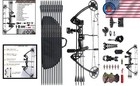 2024 Black Compound Bow With Complete Accessories - Adjustable For All Archers