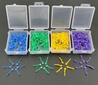 400  Dental Plastic Wedges Concave Design Arc Diastema Wedge W End Circular Hole