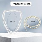 Old Lady Costume Accessories 100th Day Of School Faux Pearl Black And White