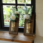 Planters For Indoor Plants  Rustic Decor For Living Room  Hanging Vase  brown 
