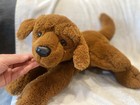 Fao Schwarz Dark Red Golden Retriever Labrador Puppy Dog Realistic Floppy Plush