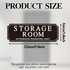 Storage Room Door Sign For Business And Home  9in  239